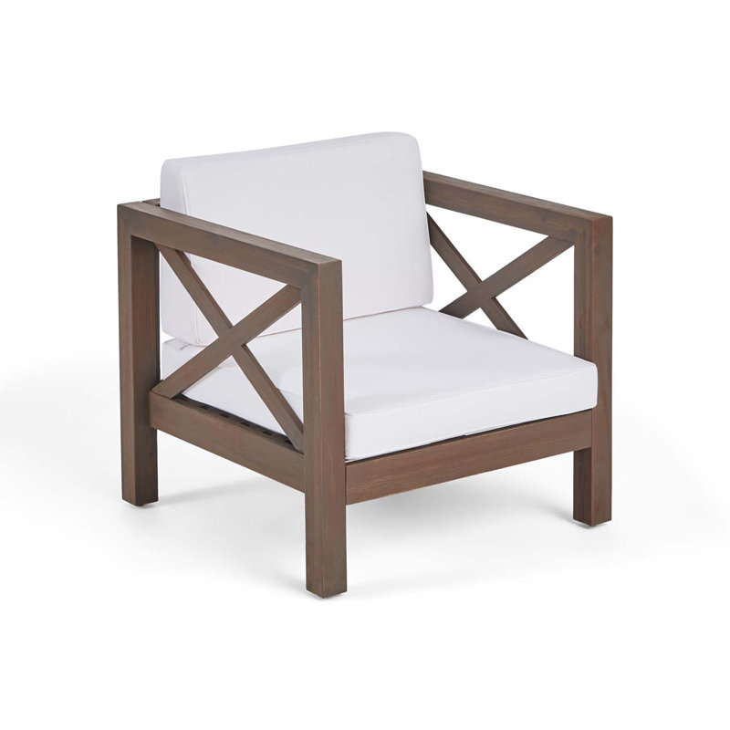 Fauteuil d'appoint décontracté Casual Casual, Blanc