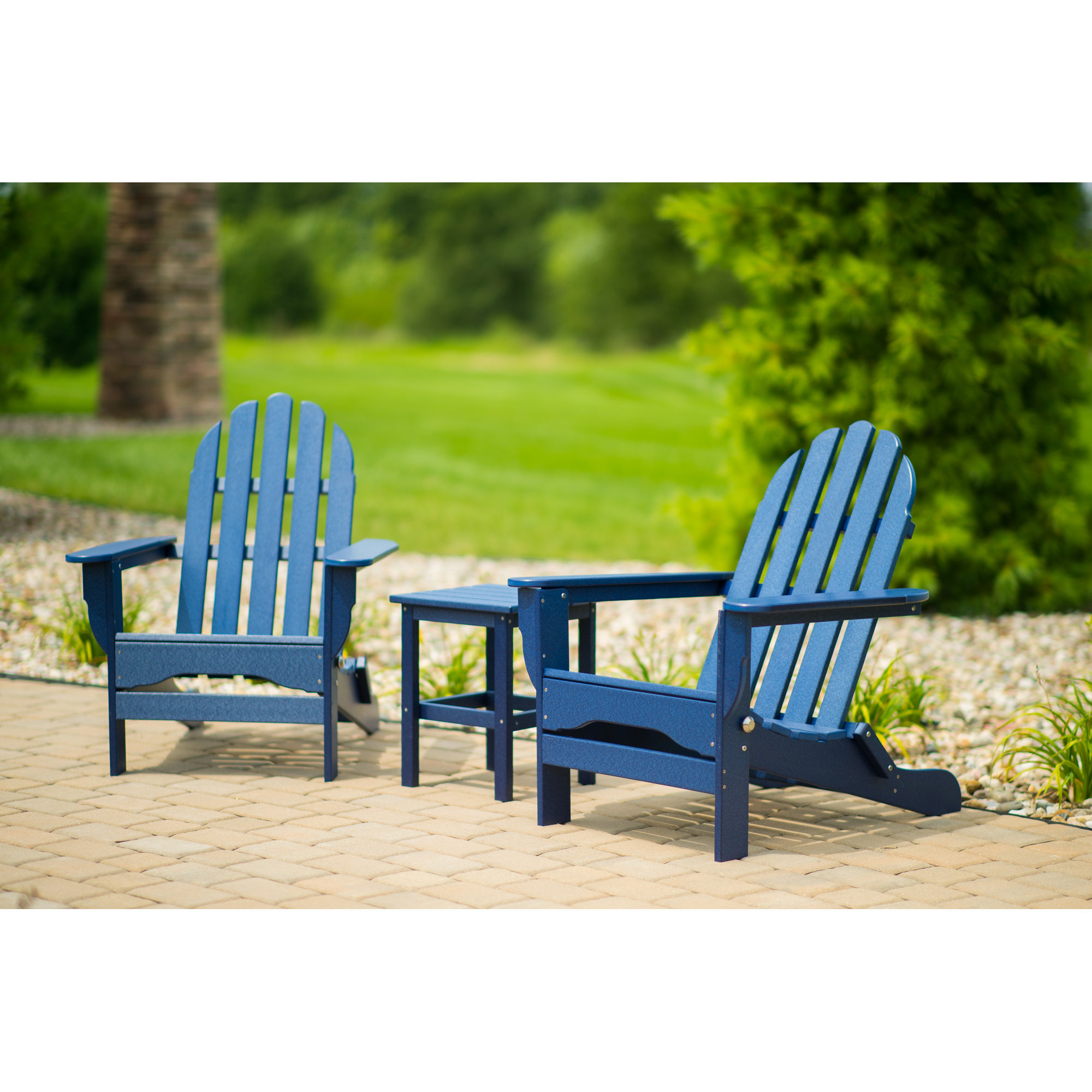 Leighton 2 - Person Patio Conversation Set, Royal Blue