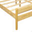 Grand lit de style traditionnel avec tête et pied de lit, lit en bois de pin avec cadre de lit renforcé, noyer 
Naturel-1706400250-1706400249