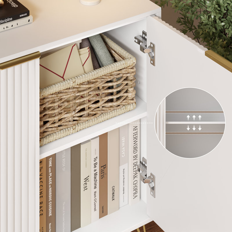 Buffet de rangement Camilo, Blanc