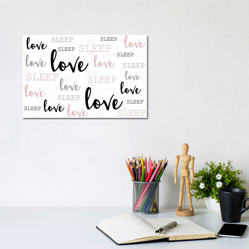 Love Love Love by Kimberly Allen - Wrapped Canvas Print, 20.32 cm H x 30.48 cm W