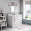 Hartford 48 In. Single Sink Carrara White Marble Countertop Bath Vanity In Pure White With Rectangular Mirror (S)