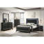 Lit de style élégant avec lumières DEL sur la tête de lit et les meubles de chambre à coucher-132008268-132008260