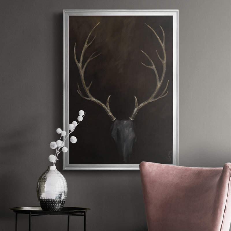 " Buck ", Silver, 36.5" H x 26.5" W x 1.25" D