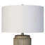 Lampe de table en céramique nervurée - 28 po x 17 po