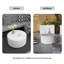 Table basse d'extérieur circulaire L 28 po x l 28 po