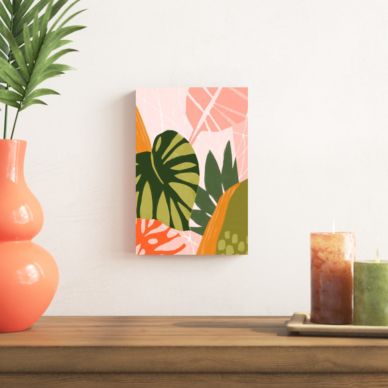 Jungle Collage I, H 12 po x l 8 po x P 1,25 po