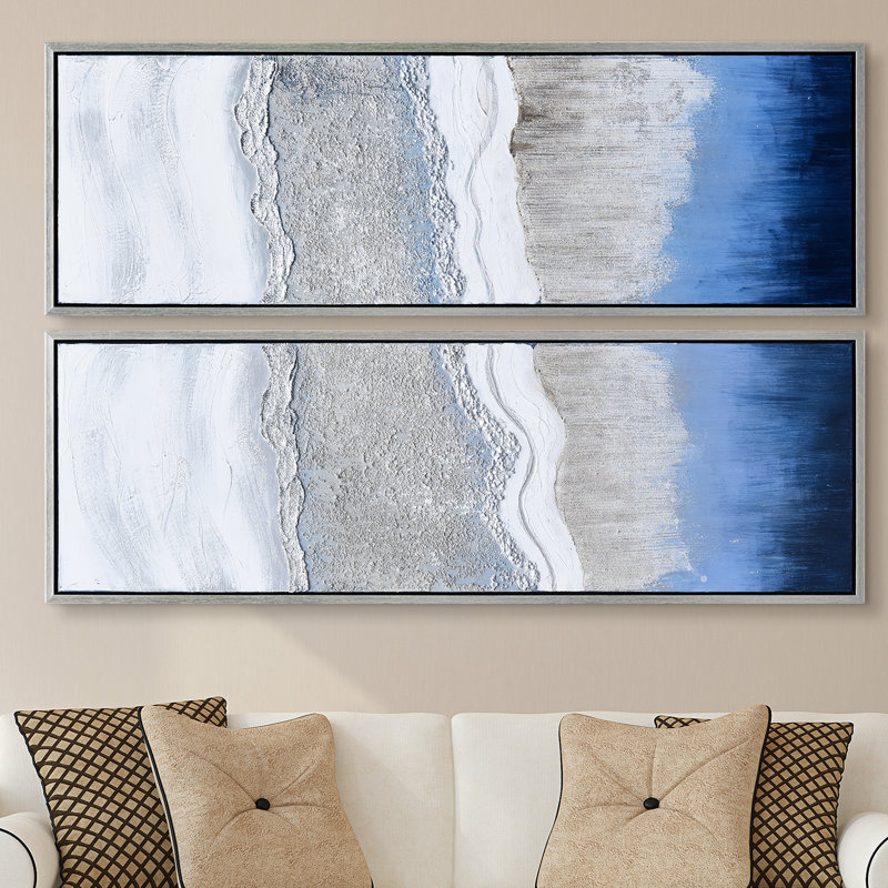 «Sand Art» par Martin Edwards - Ensemble de 2 reproductions d'art encadrées