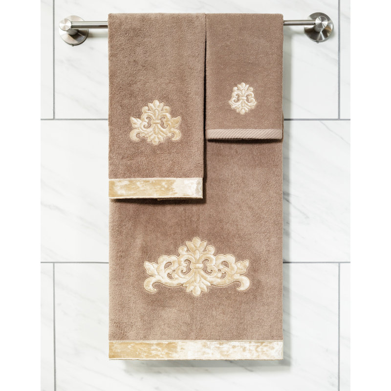  1 Turkish Cotton Fingertip Towel, Cocoa