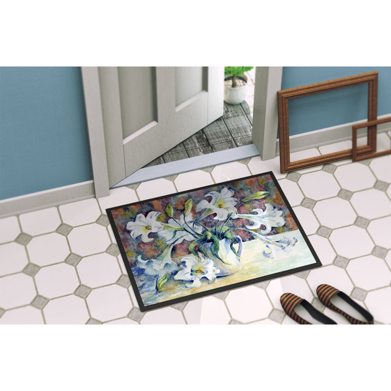 Tapis de porte antidérapant de Pâques, Rectangle 2 pi x 3 pi