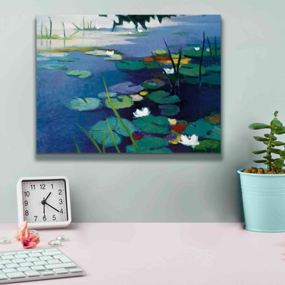 Nymphéas par Tadashi Asoma - peinture sur toile tendue