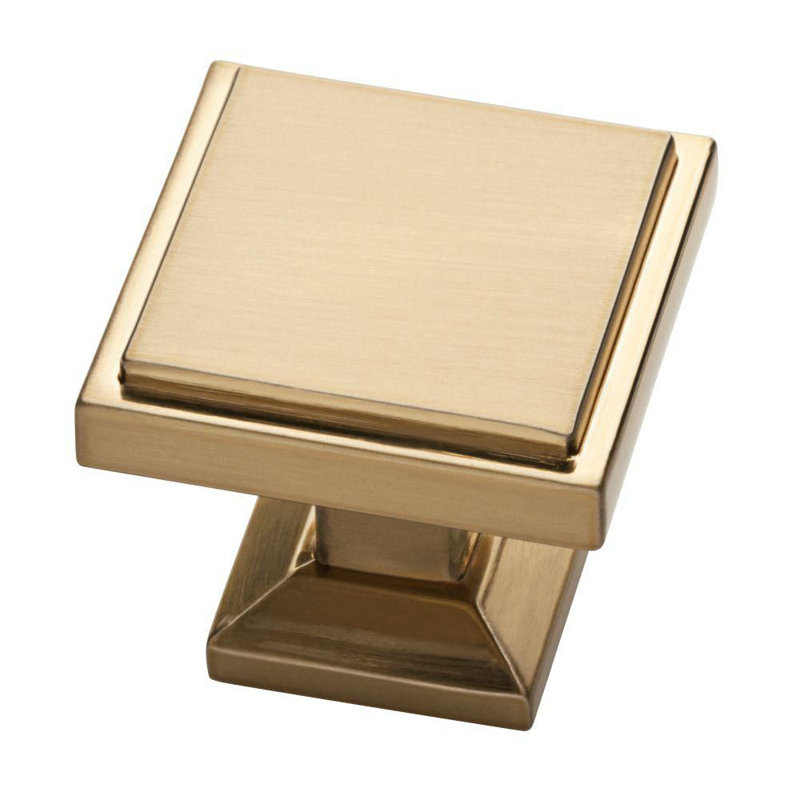 (Paquet de 5) Poignée carrée classique champagne de 1-1 / 8 po