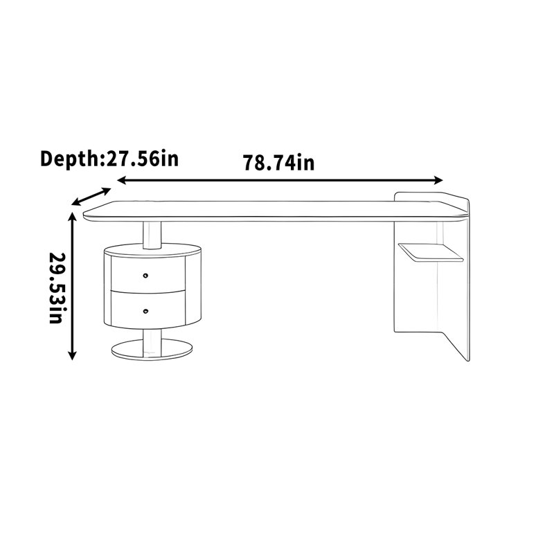 Neubauer, H 29,53 po x l 78,74 po x P 27,56 po