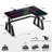 Chaniqua Music Synced RGB LED Glass Gaming Desk-89229647