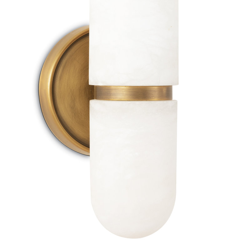 Salon 2 - Light Armed Sconce, Natural Brass