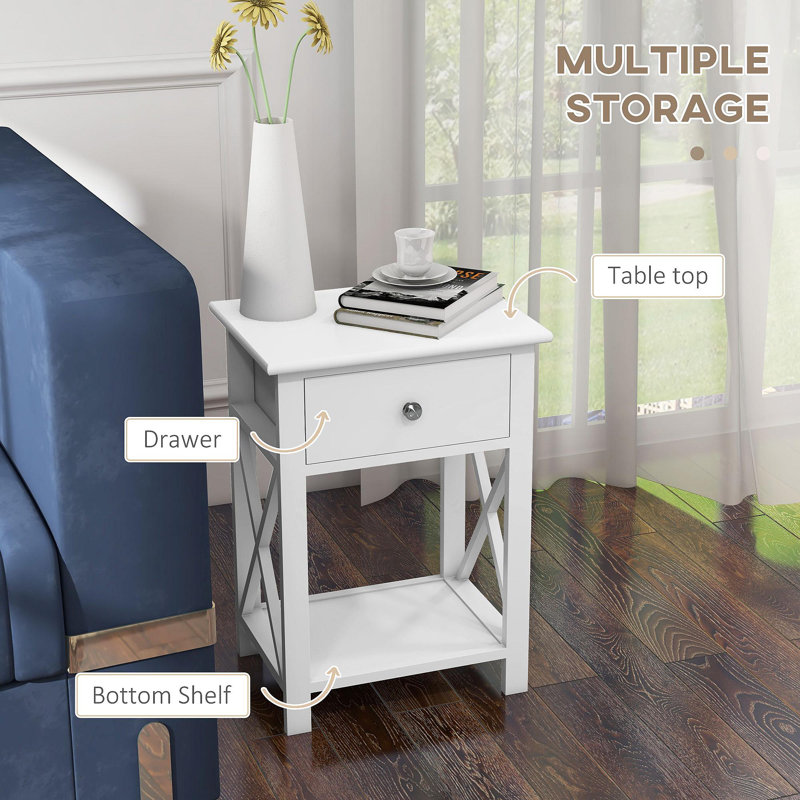 Side Table, Farmhouse End Table