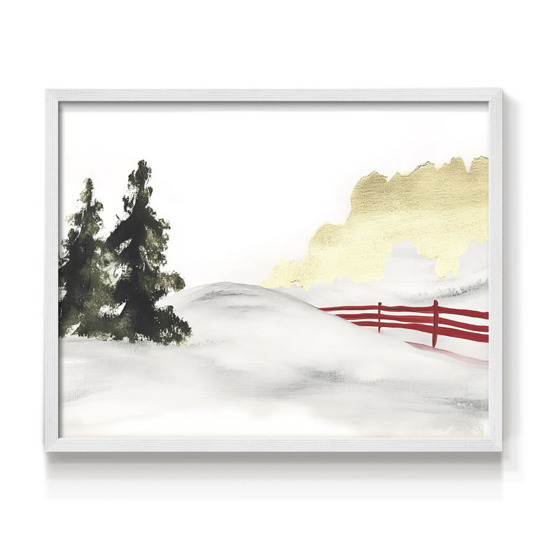 «Chirstmas Art» - Impression encadrée, H 8 po x l 10 po, Blanc