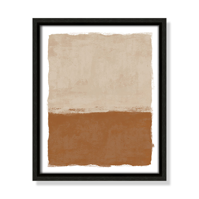 «Carmel Crush II» par Natalie Carpentieri, L 9,5 po x H 11,5 po, Flottant espresso