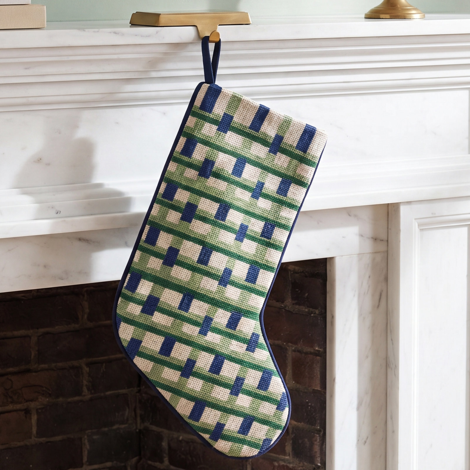 Mistletoe and Co. Needlepoint Stocking