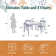 Hunter Kids 3 Piece Play Or Activity Table and Chair Set