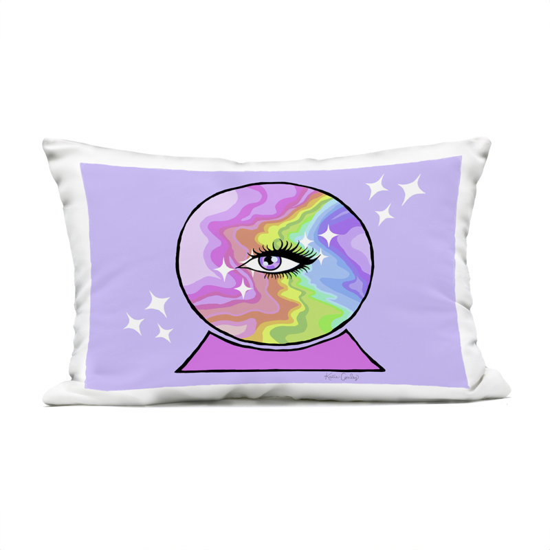 Coussin d'extérieur Mystical Crystal Eye par Katie Conley