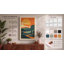 Sunset Over Mountain Retro - Wrapped Canvas-1480003212-1480003218
