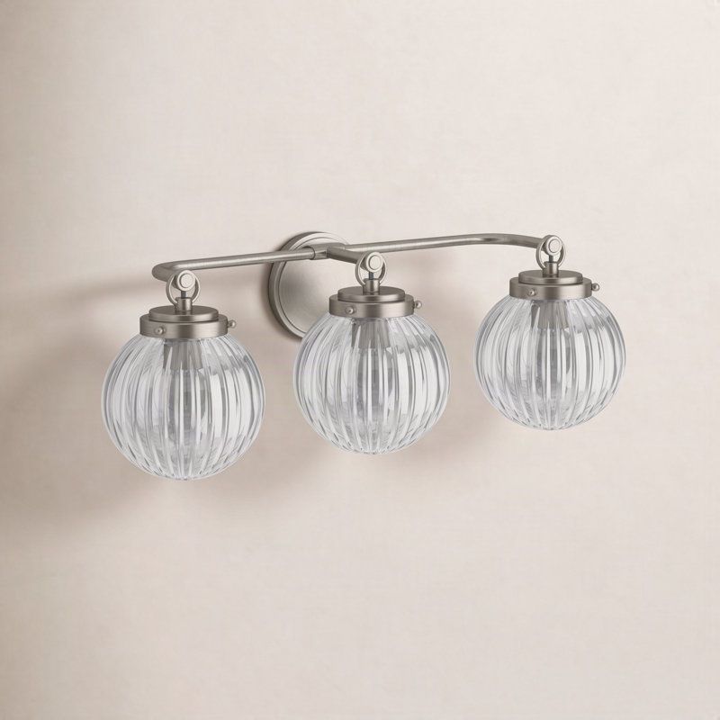 Embra By Studio McGee Three-Light Sconce, Brushed Nickel