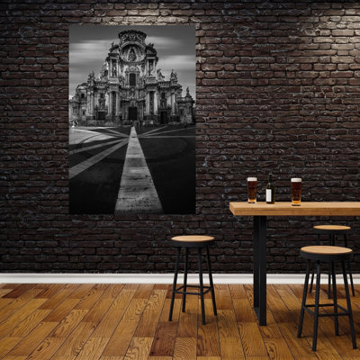 Dramatic Baroque Facade Dramatic Abstract Contemporary Architecture City Wall Art