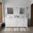 Double Bath Vanity with White Quartz Top-110913045