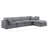 Itala Velvet L-Shaped Sectional Reversible-94482421