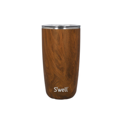 S'well Teakwood 530ml Vacuum Insulated Stainless Steel Travel Tumbler