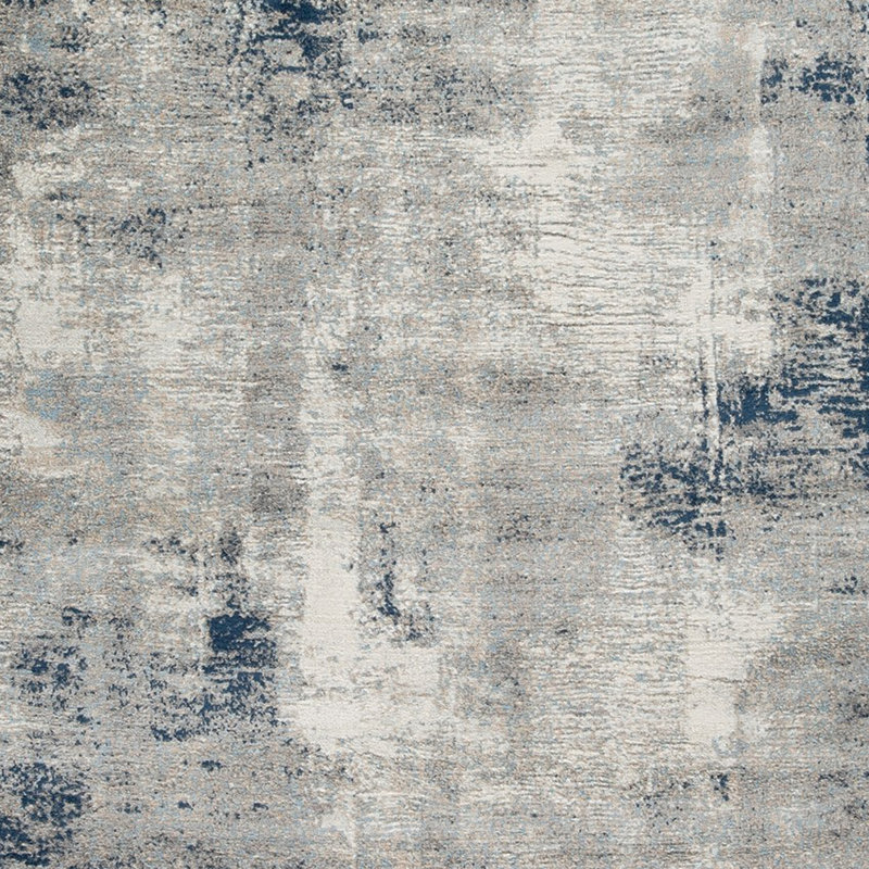 Tapis à motif vin 8 x 10 Vin, velours 8 mm, grand, gris délavé, bleu ivoire, Rectangle 5 pi x 8 pi