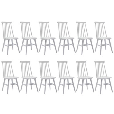 Chaise d'appoint en bois massif Alvie