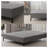 BedTech Knock Down Twin Mattress Foundation, Grey - Heavy Duty Metal & Fabric Platform Bed Frame with Easy Assembly, No Box Spring Needed-1007197367