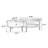 2-Piece Red Oak Coffee Table Set