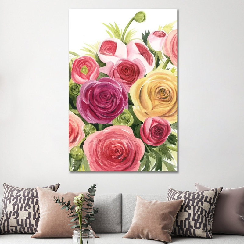 Ranunculus Study II by Grace Popp - Wrapped Canvas Gallery-Wrapped Canvas Giclée, 152.5 cm H x 101.5 cm W