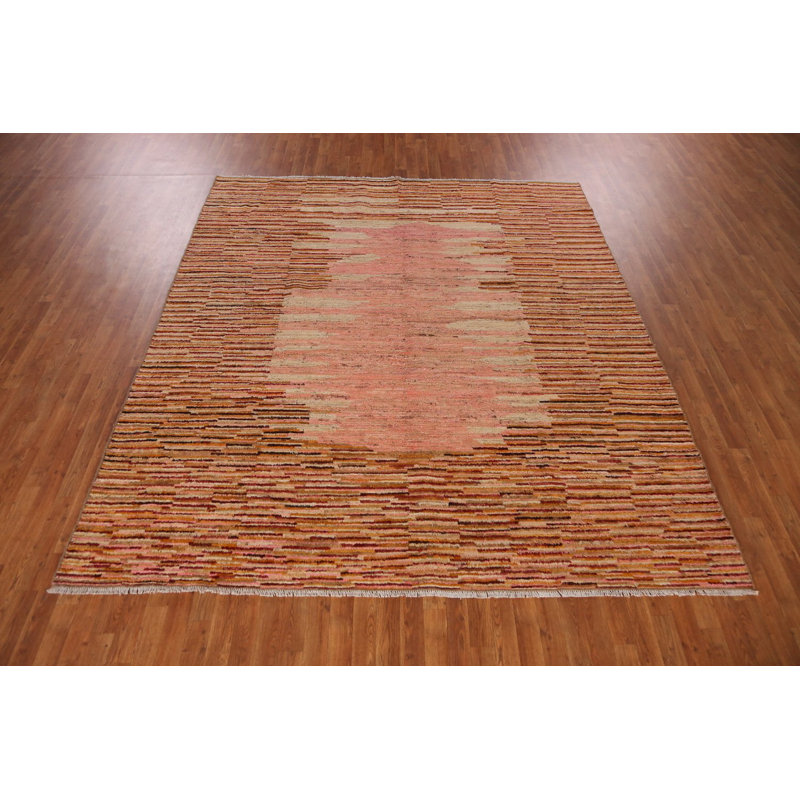 Tapis à motif géométrique oriental marocain 9 x 10
