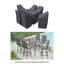 Ensemble bistro d'extérieur pour 6 personnes Kincheloe Alyne, polyester hydrofuge résistant aux rayons UV avec attaches