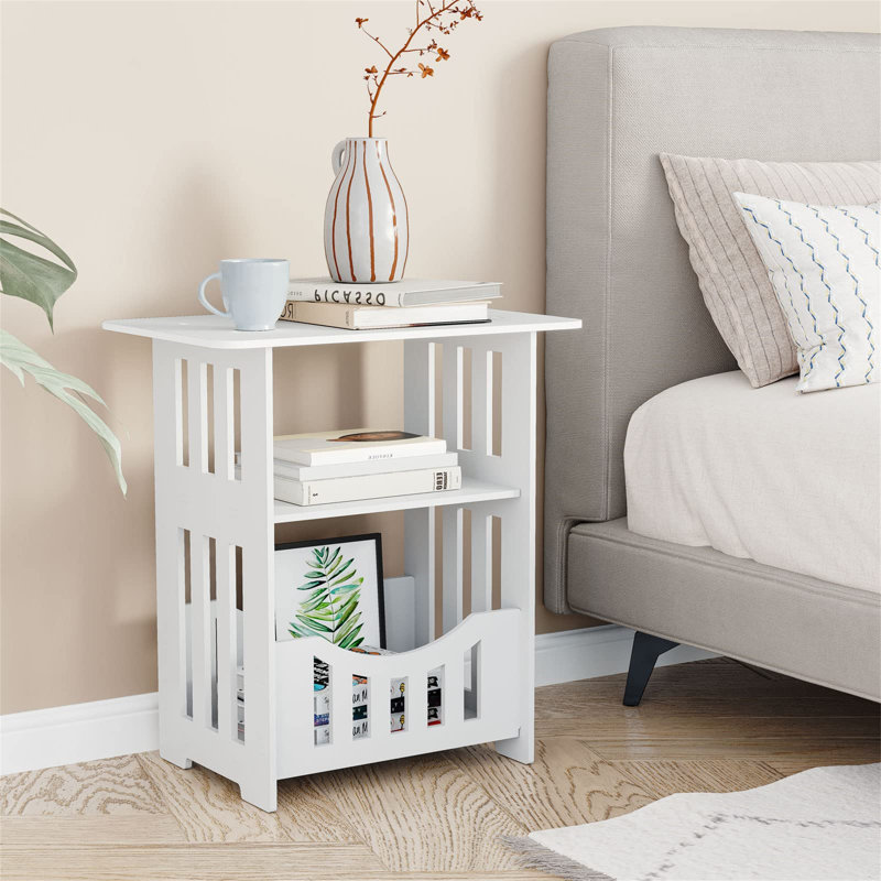 Almuth 46cm W Plastic Bedside Table