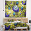 Tapisserie de planète en fractale abstrait jaune exotique-28495083