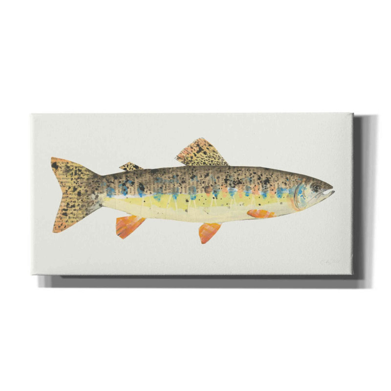 Angling In The Stream III by Courtney Prahl - Wrapped Canvas Print, 30" H x 60" W x 1.5" D