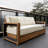 Comstock Teak Patio Sofa With Cushions