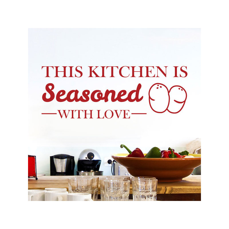 Non-Wall Damaging Wall Decal, Dark Red, Medium