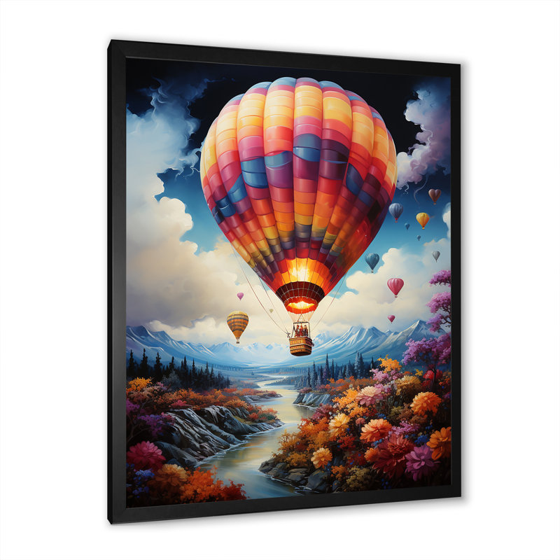 Fantasy Balloon Odyssey, Cadre photo noir, H 20 po x l 12 po x P 1 po