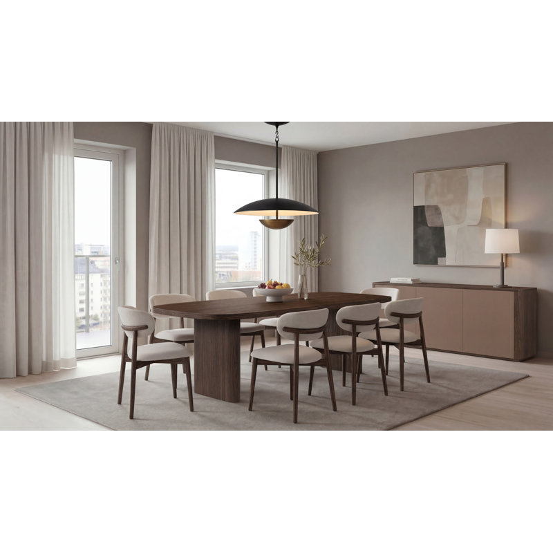 Paris Dining Table, Brown, 30" H x 78.74" L x 39.37" W