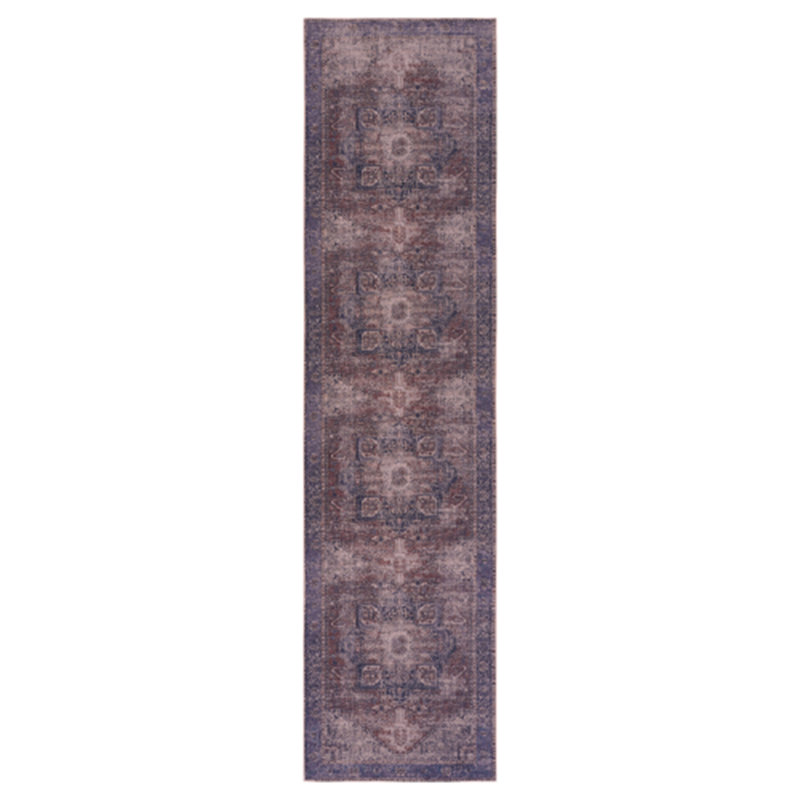 Tapis luxueux bourgogne riche, Tapis de couloir 2 pi 6 po x 10 pi