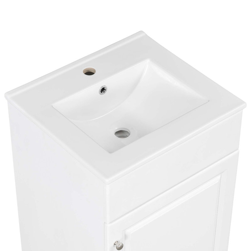 Versatile Bathroom Vanity With Premium Features For Stylish Storage, White