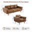 Carmen 2-Piece Upholstered Square Arm Sofa Set-1900152203-1900152207