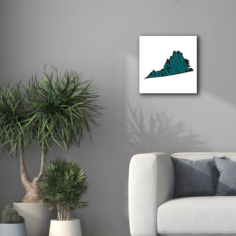 «Epic Graffiti» «Virginia 2» par Art Licensing Studio, art mural sur toile, 26 po x 26 po, H 18 po x l 18 po x P 0,75 po
