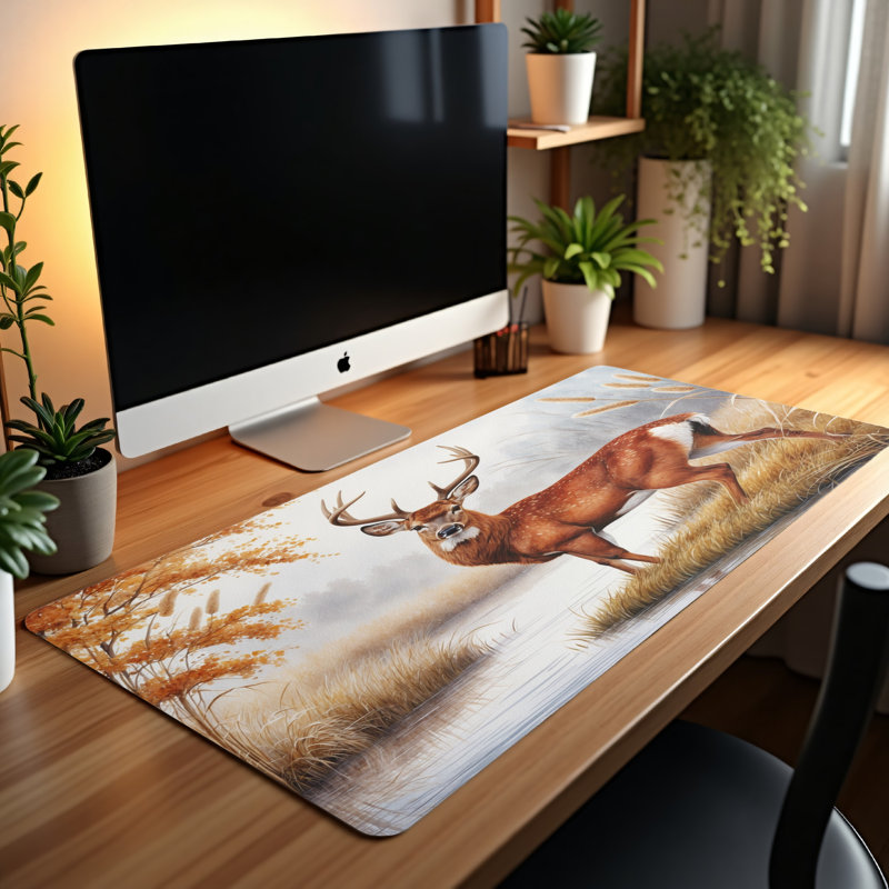 Polyester Desk Pad, 14.4x12.1